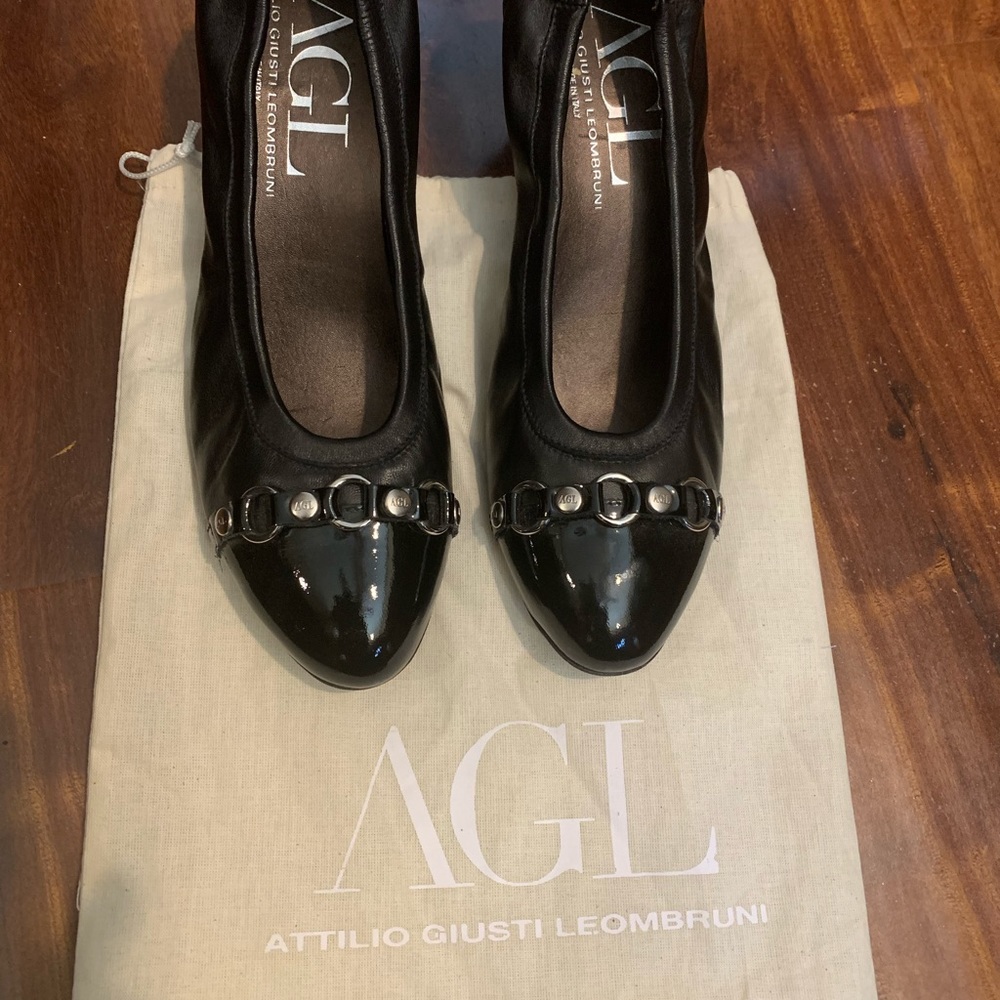AGL Black Heels Worn Once